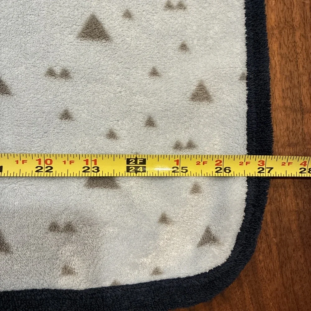 Parent's Choice Blue Fox Face Baby Blanket Triangles Fleece Walmart 30x40